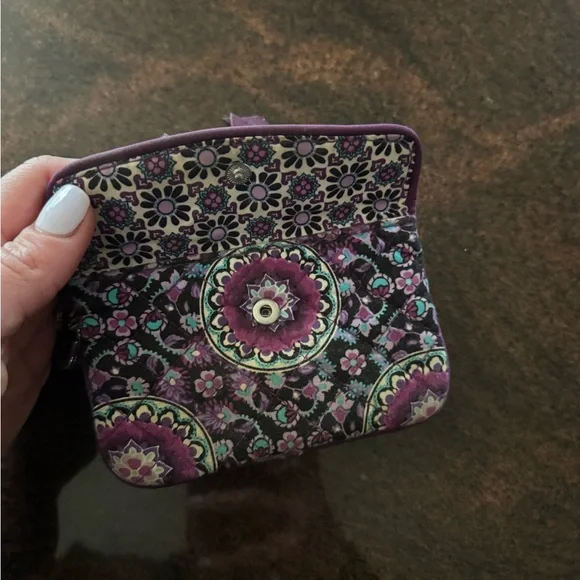 Vera Bradley Purple Floral Clutch - Picture 2 of 2